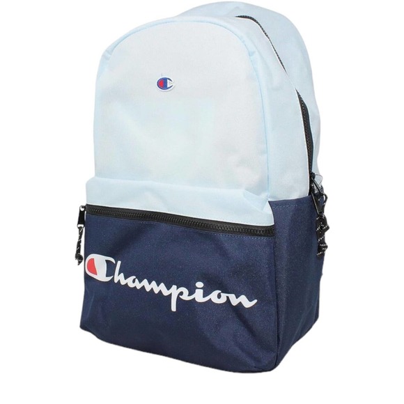 Champion Manuscript Backpack /Book Bag ￼Light and Dark Blue - New with tags
